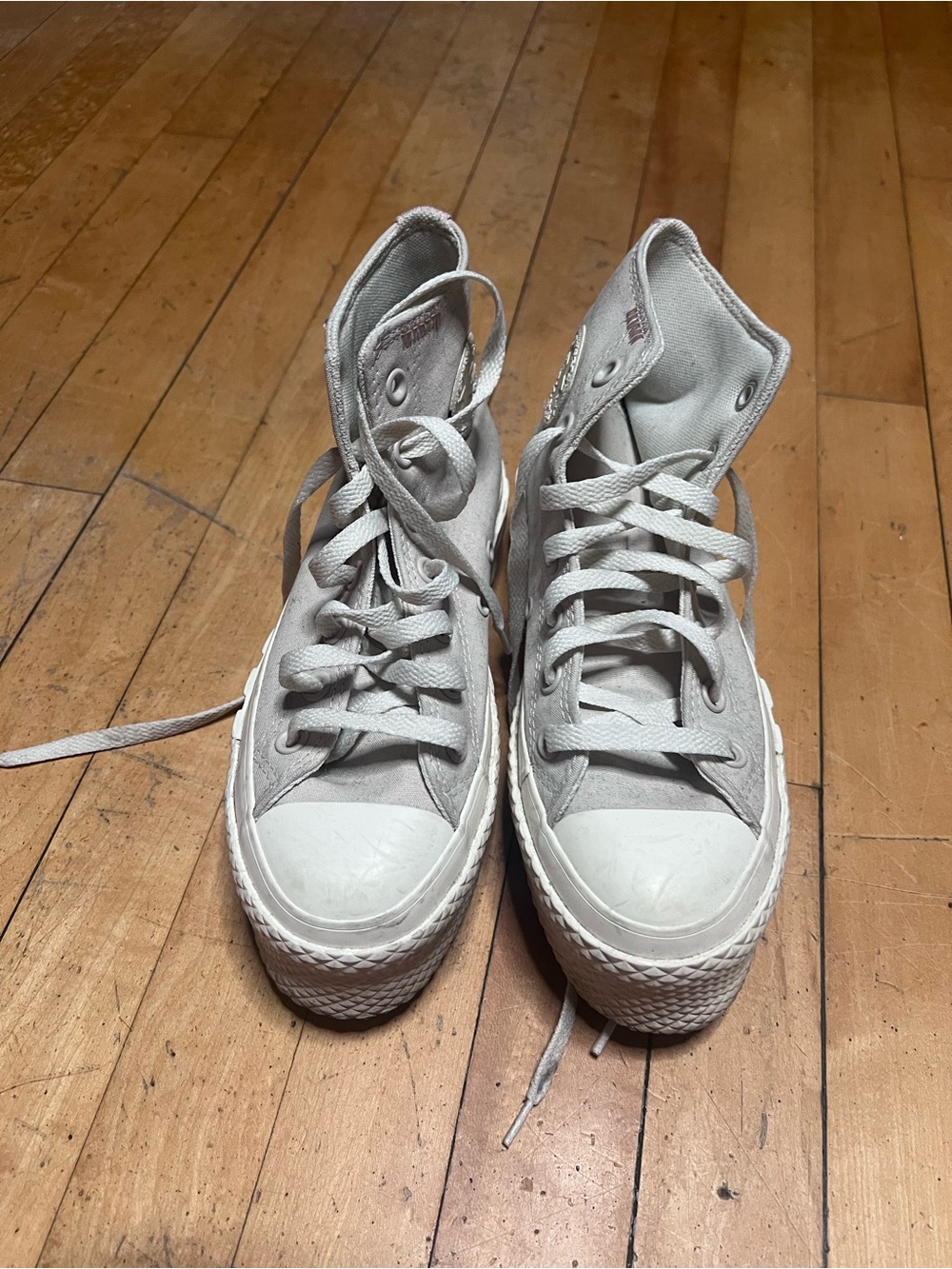 Converse Women’s High-Top Sneakers - Light Gray